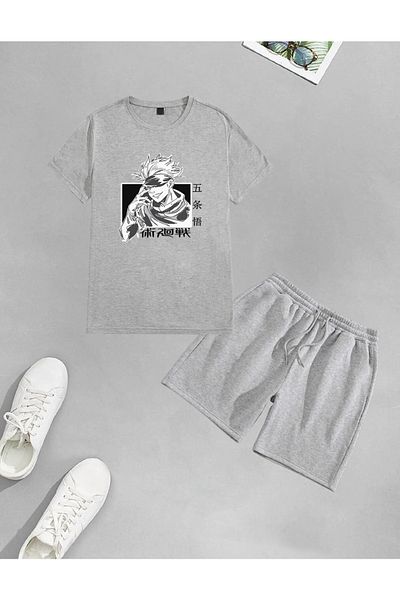 AY MONTANA Aymontana Satoru Gojo Printed Unisex Shorts and T-Shirt Set
