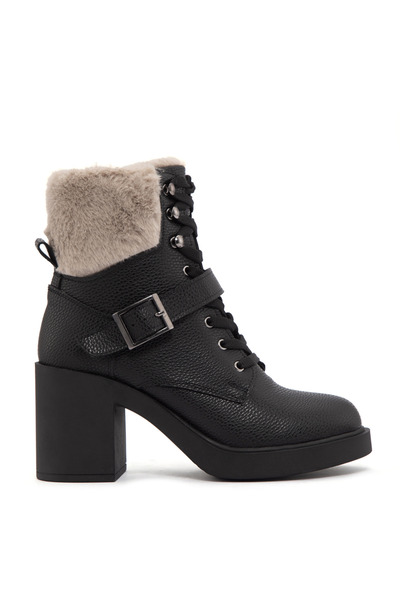 Sole Sisters Μπότες με τακούνι Μαύρες Μπότες - Clussa