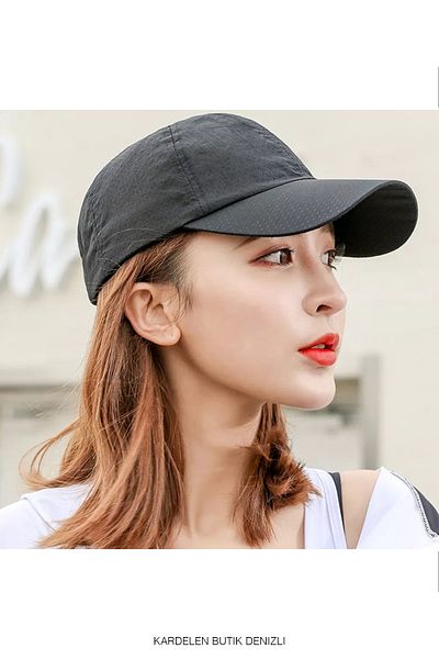 Kardelen Butik Denizli Quick-Drying, Mesh, Micro Unisex Sun Hat (Golf, Tennis, Running, Hiking and Camping Hat) smoked