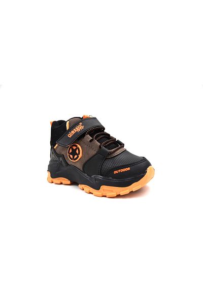 Alessio 022 Thermo Non-Slip Sole Water Resistant Children's Boots BLACK ORANGE