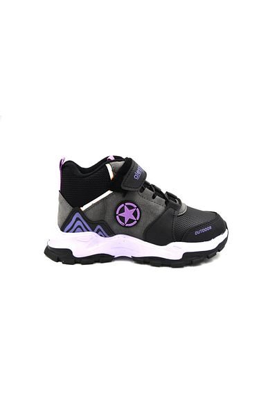 Alessio 022 Thermo Non-Slip Sole Water Resistant Children's Boots BLACK PURPLE
