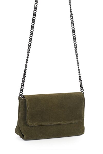 Ysmn Genuine Suede Leather Women's Chain Long Handle Cross Shoulder Bag YC012044HSD