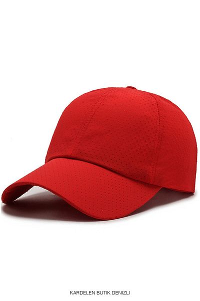 Kardelen Butik Denizli Unisex Sun Hat Red