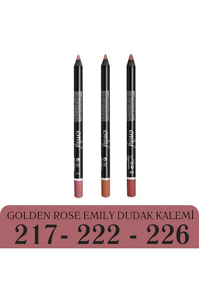 Golden Rose Emily Lip Liner 3 Pack No: 217-222-226 - NEWEST COLORS
