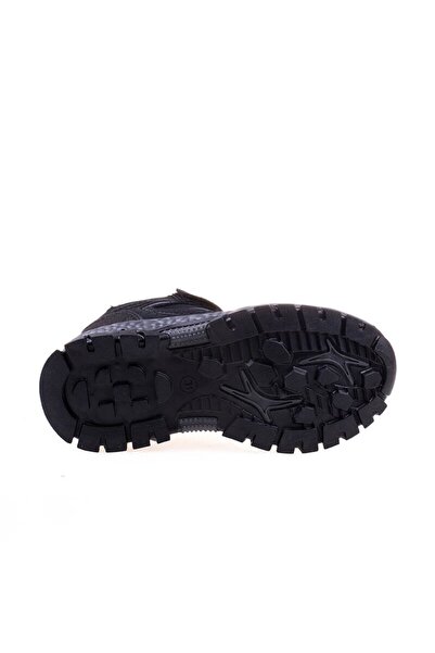 m2s Kaliteli Erkek Çocuk 26-35 Maxsıs Kauçuk Taban Siyah Bot