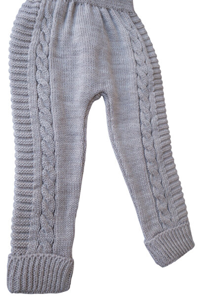 gogo bici Winter Winter Teddy Bear Hanger Buttoned Baby Kids Knitwear Tights Salopet