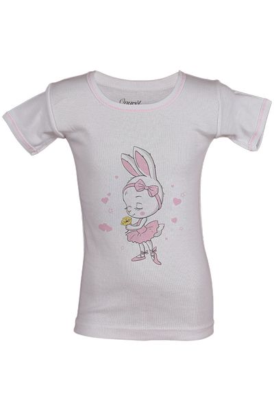 Onurel Tricou cu jumătate de mânecă imprimat pentru fetiță, 6 piese