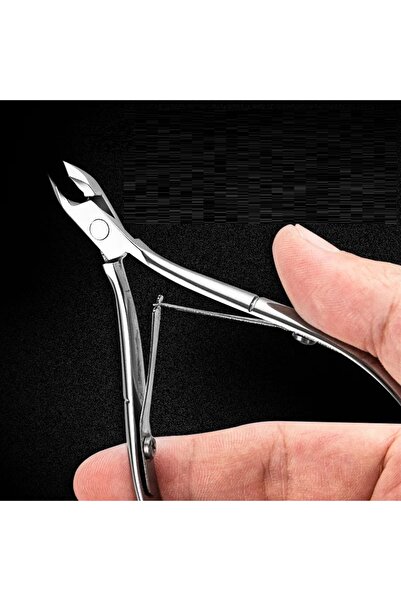 xolo Cobalt İnce Ağız Gümüş Profesyonel Manikür Bileyli Et Pensi Kalın Çelik ...