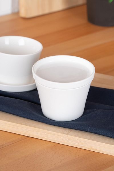 ACAR Bianco Perla Round Bowl with Lid - 9.5 cm