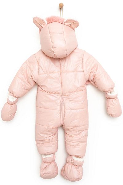 PODİUM GİYİM NEW Soft Fabric Baby Cosmonaut-Astronaut Jumpsuit with Cute Koala Figure, Winter Lining and Fur Lining