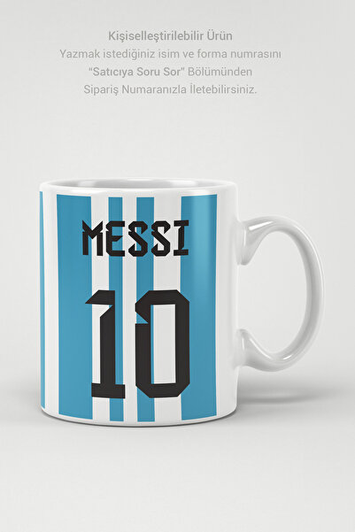 Kuzgun Kişiselleştirilebilir Messi Arjantin Forma Baskılı Kişilleştirilebilir...