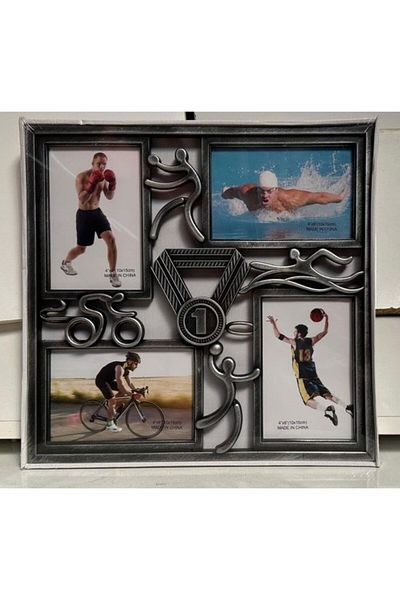 AteşTech 4 Compartment Plastic Activity & Memories Photo Frame