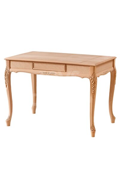 ROYS AHŞAP 5225 Masif Ham 110 Cm Nil Lükens Oymalı Çalışma Masası