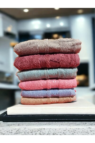 ŞENER HOME 6'lı Birinci Kalite Bambu 30x50 Mutfak El Havlu Takımı Koyu Renkler