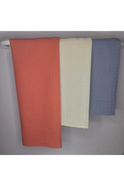 SEMTEKSTİL Muslin Baby Blanket Set of 3 Terra Series 85*85 cm Large Size Blanket