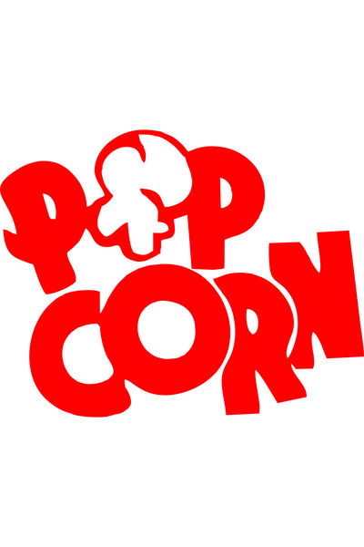 Birim Matbaa POP CORN CAR STICKER - 20x16 cm
