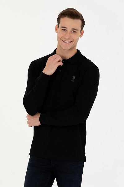 U.S. Polo Assn. Basic Regular Fit Polo Neck Men's Sweatshirt