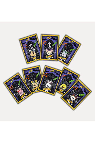 Güneş Kırtasiye SKZOO Photocard Halloween Σετ 8 τεμαχίων κάρτας
