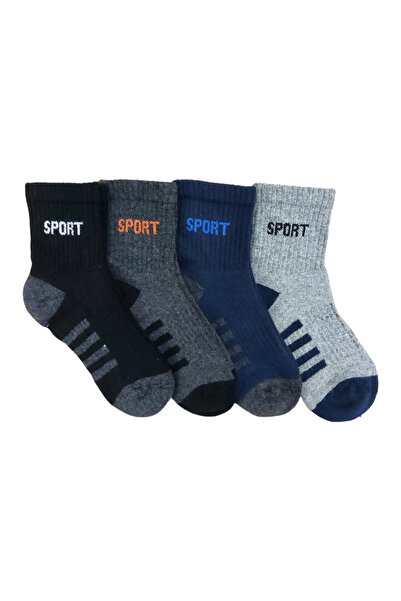 Ollero 4 чифта безшевни детски дебели хавлиени чорапи