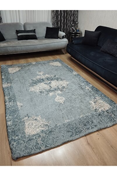 ESPİCAL HOME Elastic Carpet Cover Made of Soft Velvet Fabric