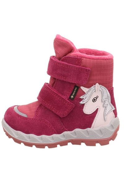 Superfit ICEBIRD - Cizme Gore-tex impermeabile pentru fete roșii/roz