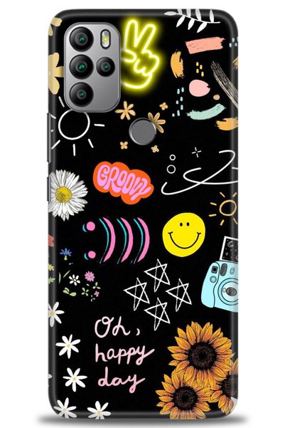 MRCİLETİSİM General Mobile Gm 21 Pro Case Hd Printed Case - Happy Day + Full ...