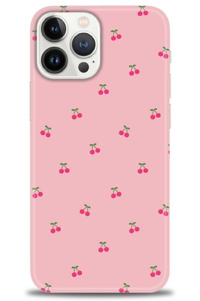 MRCİLETİSİM Case for iPhone 13 Pro Case Hd Printed Case - Tiny Cherries + Ful...