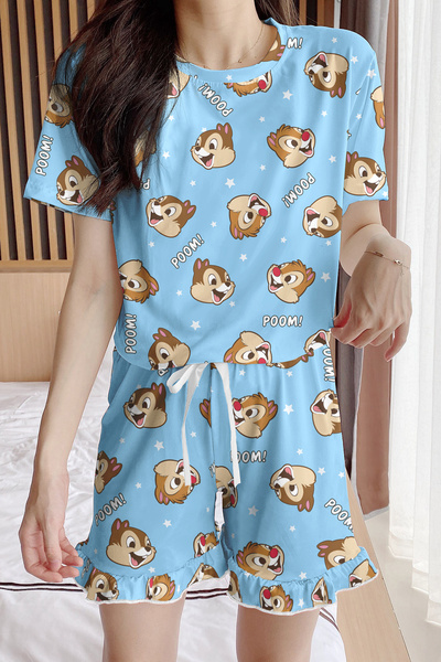 PEMBİŞ HOMEWEAR Σετ πιτζάμες με στάμπα Ardilla Aden Trend T-Shirt, Σορτς και ...