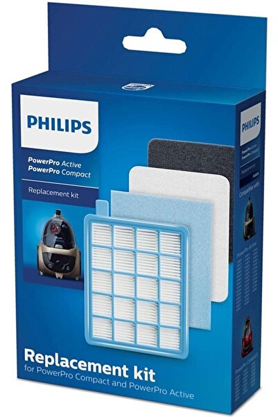Popüler Philips PowerPro Active FC 8630/01 - Set de filtre HEPA compatibile