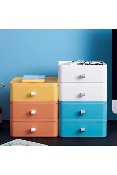 Mutfak Köşesi 9-Piece Jewelry, Makeup and Cosmetics Organizer Drawer, Office Desk Organizer, Multicolor