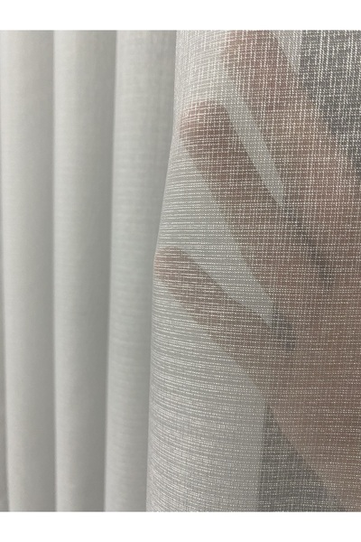 ÇOPURLAR PERDE Kar Zemin Yeni Sezon Akıcı Tül Perde 1e2,5 pile orta pile