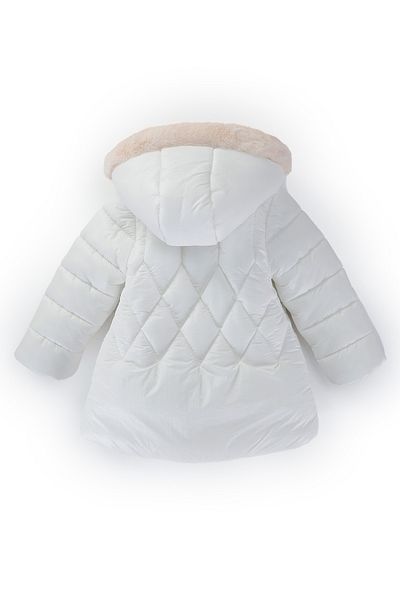 PODIUM GYM 6/10 YEARS AGE Special Series Soft Water Repellent Fabric Quilted Furry Inside Pocket Gilded -Hooded Coat-Coat