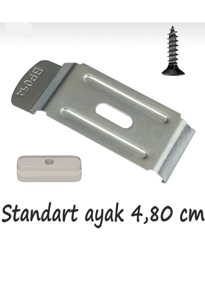 Şahinsoy perde Stor & Zebra Perde Montaj Ayağı Seti Geniş Kasa 4.7cm Vida, Plastik Aparat Ve Portray, 10 Lu Set, 30 Parça