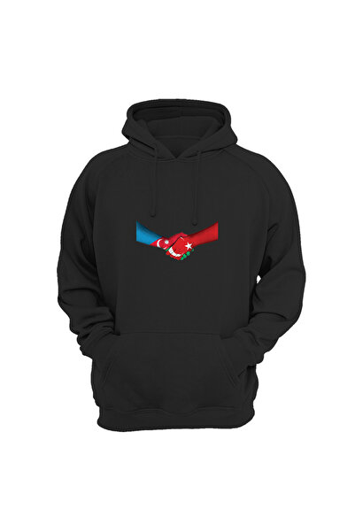 WİDİ Azerbejdžan - Turska Rukovanje Štampano Swea T-shirt