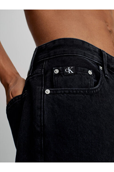 Calvin Klein Erkek Denim Kumaş Normal Bel Düz Model Siyah Jeans J30J324713-1BY