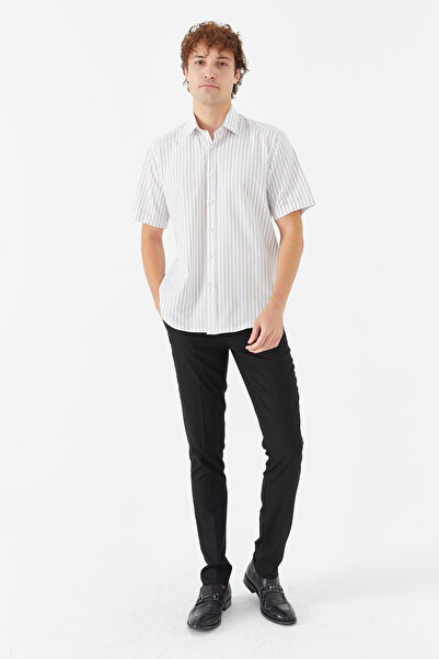 PAULMARK Κλασικό κοντομάνικο πουκάμισο