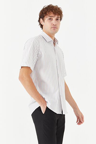 PAULMARK Κλασικό κοντομάνικο πουκάμισο