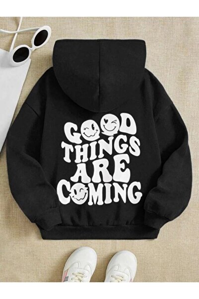 MODERNİZE KIDS GOOD THİNGS ARE COMING BACK PRINTED GIRL / BOY HODDİE