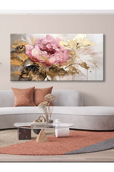 Voovart Abstract Art Flower Dekoratif Kanvas Tablo - VOOV2499