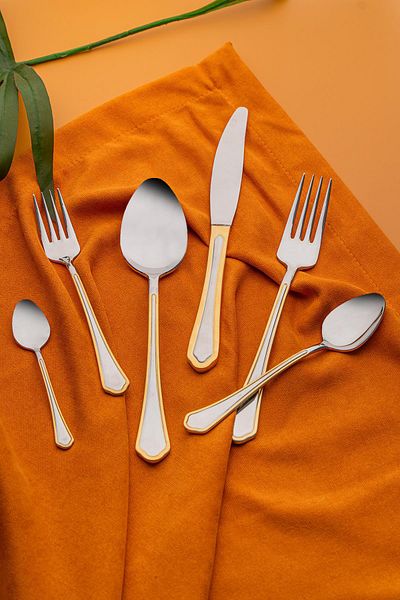 ACAR Glory 12 Person 72 Piece Fork Spoon Knife Set