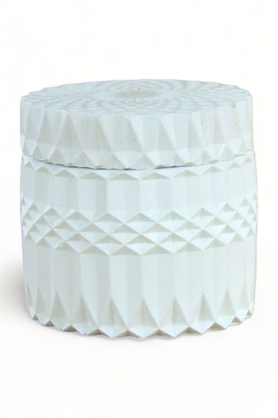 Evene White Colored Sugar Bowl with Lid Model 13