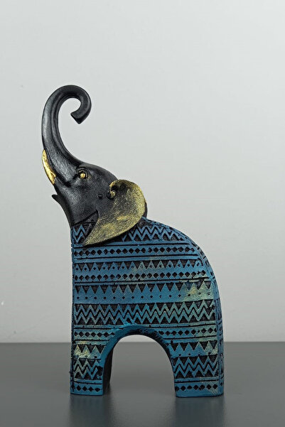 Euro Decora Dekoratif FİL Polyester Biblo Küçük Boy 17.5x10.5 cm