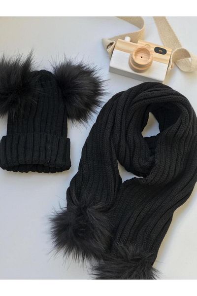 ESES BEBE Set beanie eșarfă pentru copii/bebe