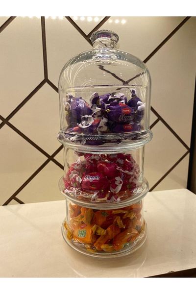 PAŞABAHÇE CAM Pasabahce Villa Patisserie 3 Layers Dragelic Small Size