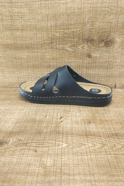 Apella Papuci de damă cu talpă ortopedică Cross Black Summer Home and Out, mărimea 36-42