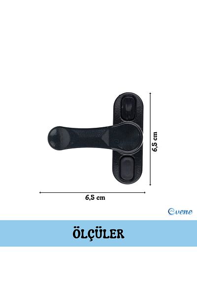 Pandogo Window Lock 3 Pieces Pullable Door and Window Safety Apparatus Safety Product Lock Anthracite
