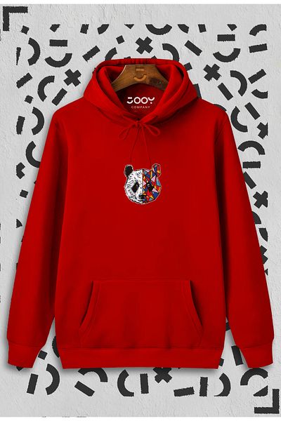Jooy Company Unisex Red Stay True Tokyo Panda Sweatshirt