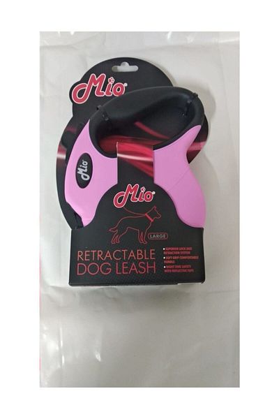 MİO Automatic Dog Walking Leash 5 meters / 50 kg L Pink