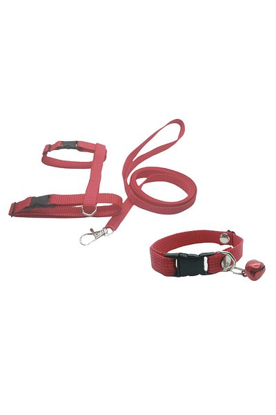 hebmeyy Cat Chest and Waist Collar, Adjustable Chest Collar and Leash Set of 2