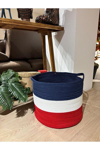 MaVaux Tommy 45x35 Jute Cotton Καλάθι μεγάλου μεγέθους - Καλάθι κουβέρτας και παιχνιδιών